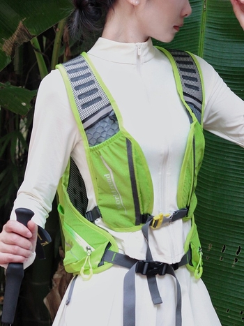 Лека туристическа раница за походи, унисекс, дишаща, полиестер, презрамки с въздушна възглавница