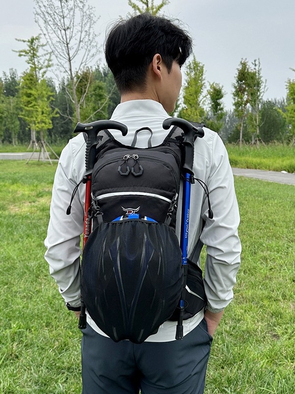 Лека туристическа раница за походи, унисекс, дишаща, полиестер, презрамки с въздушна възглавница