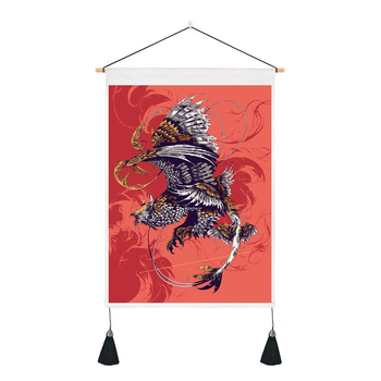 Ταπετσαρία τοίχου με τοπίο, ορθογώνιο σχήμα, πολυεστερική ίνα, ψηφιακή μεταφορά θερμότητας, πλένεται στο πλυντήριο