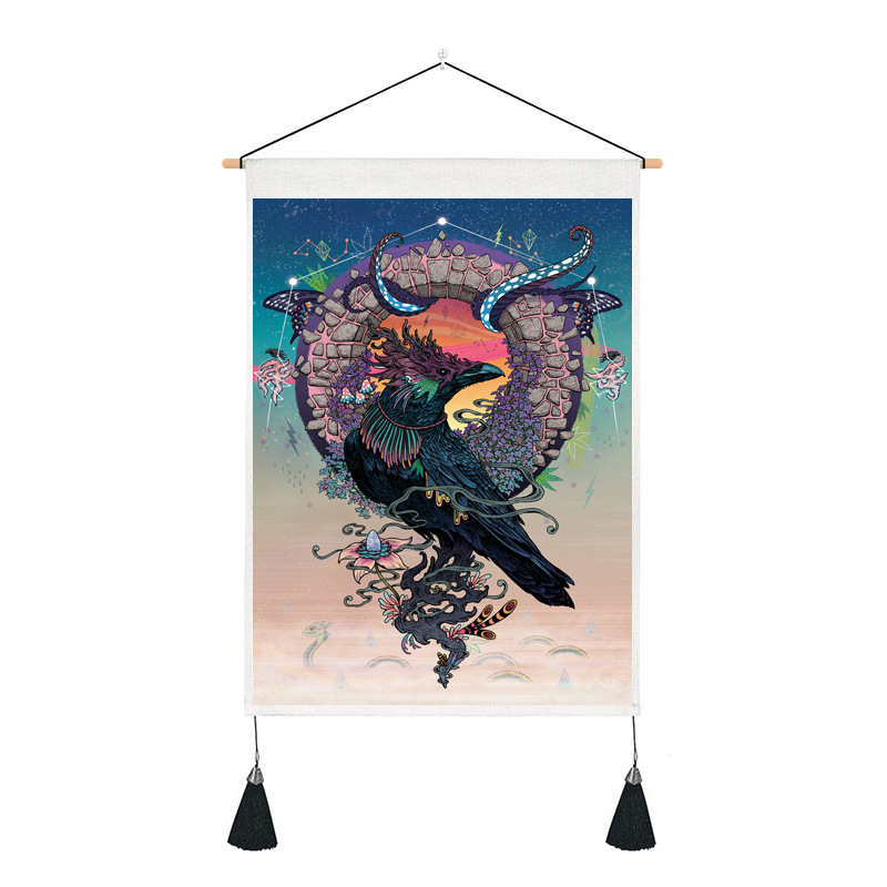 Ταπετσαρία τοίχου με τοπίο, ορθογώνιο σχήμα, πολυεστερική ίνα, ψηφιακή μεταφορά θερμότητας, πλένεται στο πλυντήριο