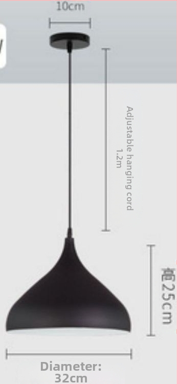 Visiaca lampa z železa – LED, moderný minimalistický štýl, s jednou hlavou, 220V