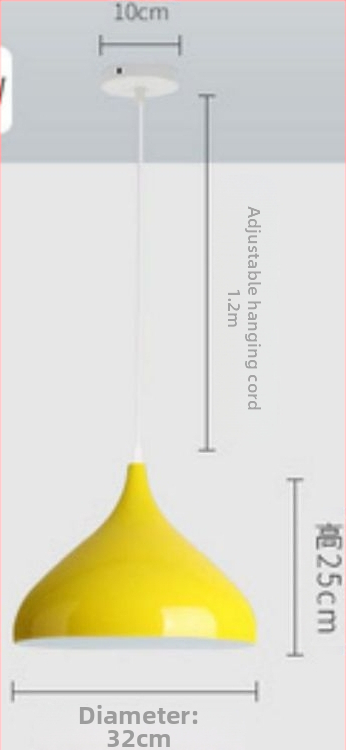 Visiaca lampa z železa – LED, moderný minimalistický štýl, s jednou hlavou, 220V