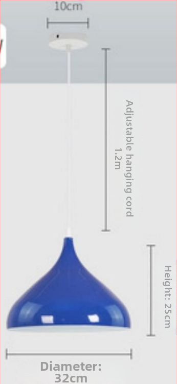 Visiaca lampa z železa – LED, moderný minimalistický štýl, s jednou hlavou, 220V