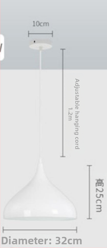Visiaca lampa z železa – LED, moderný minimalistický štýl, s jednou hlavou, 220V