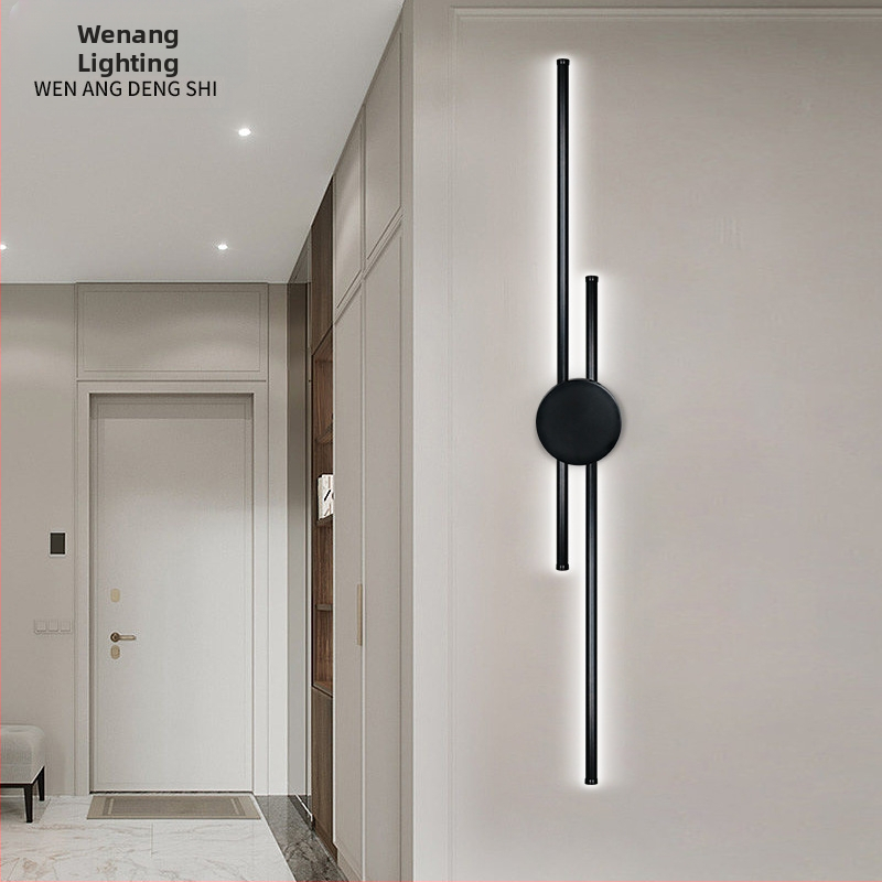 Стенна LED лампа с PC абажур, метално тяло, 220V, общо осветление