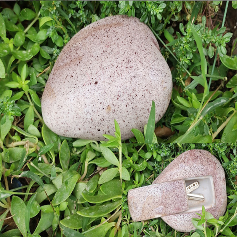 Κουτί κρυφής φύλαξης κλειδιών για κήπο — κατασκευή από ρητίνη για εξωτερικούς χώρους, μοντέρνος μινιμαλιστικός σχεδιασμός