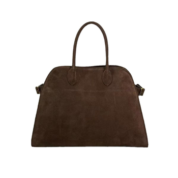 TheROW Tote чанта, Oxford плат, хоризонтална квадратна форма, магнитно закопчаване, вътрешна структура: джоб за мобилен телефон и джоб с цип, подплата полиестер