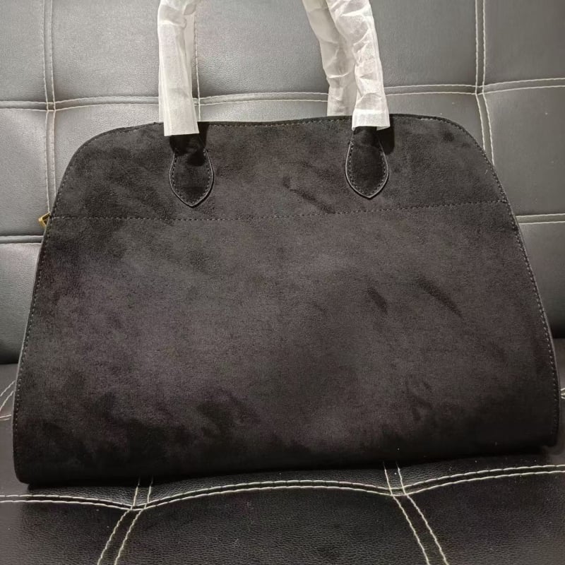 TheROW Tote чанта, Oxford плат, хоризонтална квадратна форма, магнитно закопчаване, вътрешна структура: джоб за мобилен телефон и джоб с цип, подплата полиестер