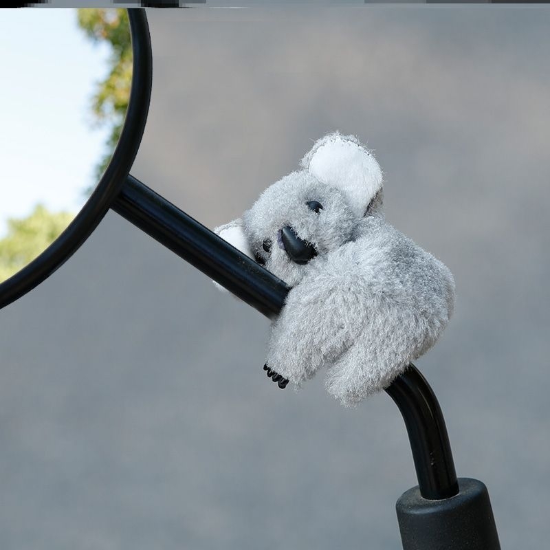 Χνουδωτό λούτρινο καουάλα για τον καθρέφτη οπισθοπορείας ηλεκτρικών μοτοσικλετών — διακοσμητικό κρεμαστό με δυνατότητα παραμετροποίησης