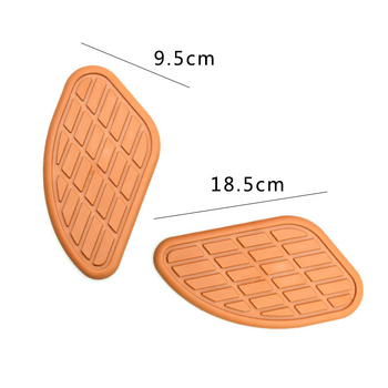 Σετ αυτοκόλλητων δεξαμενής καυσίμου μοτοσικλέτας, προστατευτικά δερμάτινα πάνελ αριστερά και δεξιά, ρετρό στυλ