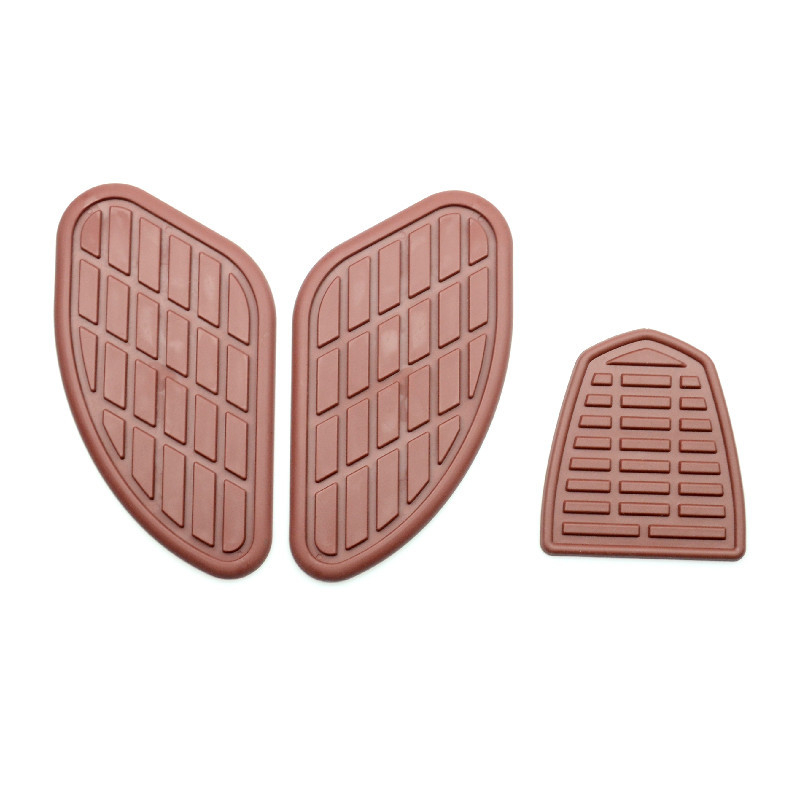 Σετ αυτοκόλλητων δεξαμενής καυσίμου μοτοσικλέτας, προστατευτικά δερμάτινα πάνελ αριστερά και δεξιά, ρετρό στυλ