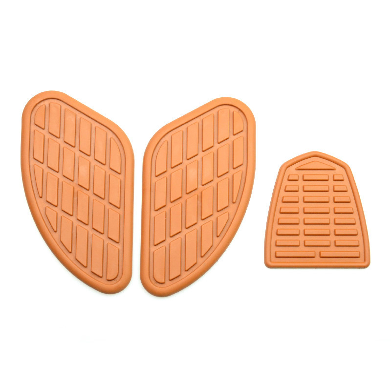 Σετ αυτοκόλλητων δεξαμενής καυσίμου μοτοσικλέτας, προστατευτικά δερμάτινα πάνελ αριστερά και δεξιά, ρετρό στυλ