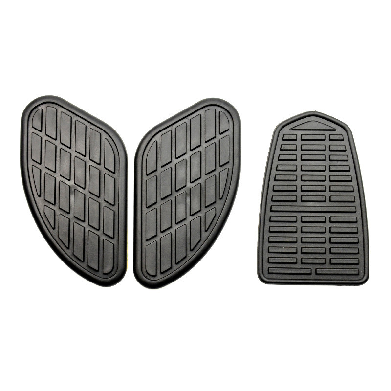 Σετ αυτοκόλλητων δεξαμενής καυσίμου μοτοσικλέτας, προστατευτικά δερμάτινα πάνελ αριστερά και δεξιά, ρετρό στυλ