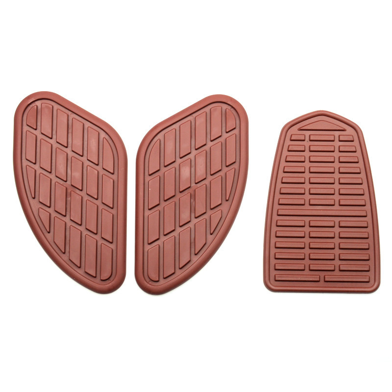 Σετ αυτοκόλλητων δεξαμενής καυσίμου μοτοσικλέτας, προστατευτικά δερμάτινα πάνελ αριστερά και δεξιά, ρετρό στυλ