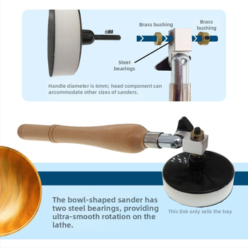 Koka apstrādes pulēšanas un smilšēšanas instruments ar Velcro pamatni (Velcro; materiāls PU+nylon cilpa; abrazīvs PU+koks+augstas ātruma tērauds)