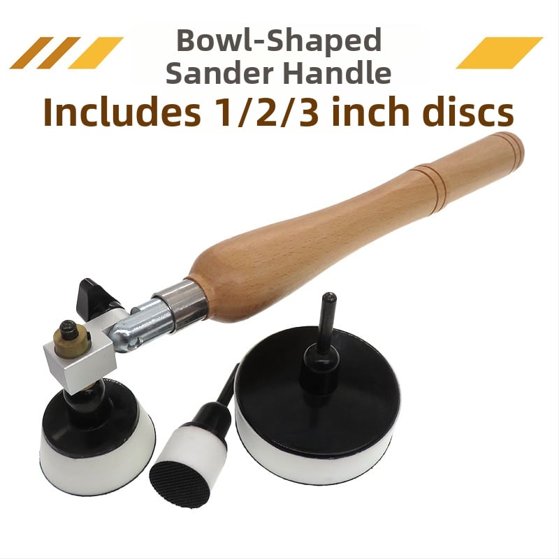 Koka apstrādes pulēšanas un smilšēšanas instruments ar Velcro pamatni (Velcro; materiāls PU+nylon cilpa; abrazīvs PU+koks+augstas ātruma tērauds)