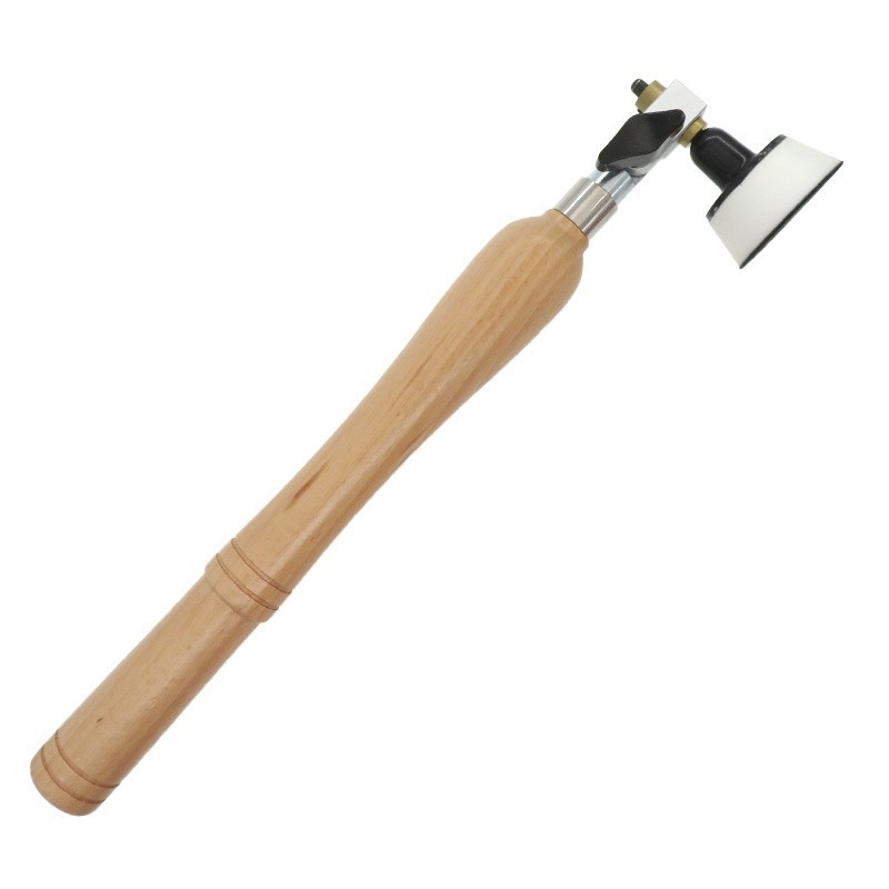 Koka apstrādes pulēšanas un smilšēšanas instruments ar Velcro pamatni (Velcro; materiāls PU+nylon cilpa; abrazīvs PU+koks+augstas ātruma tērauds)