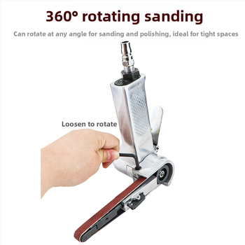 Fast Leopard пневматична шлайф-машина с лента за абразиви, за шлайфане и полиране