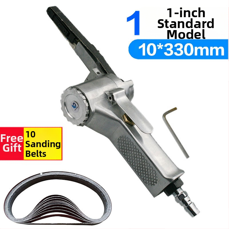 Fast Leopard пневматична шлайф-машина с лента за абразиви, за шлайфане и полиране