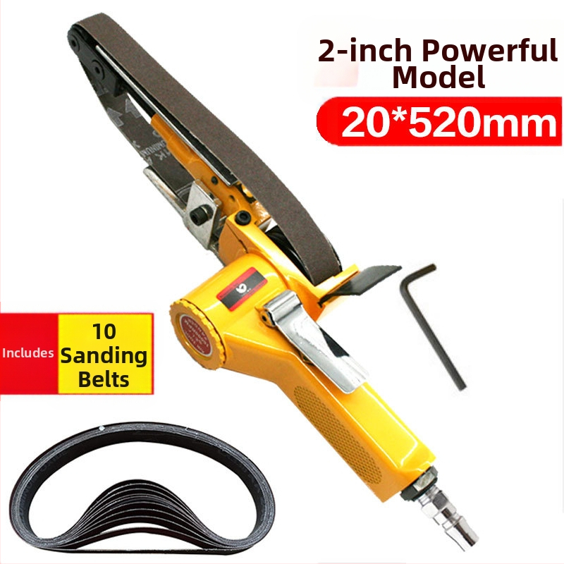 Fast Leopard пневматична шлайф-машина с лента за абразиви, за шлайфане и полиране