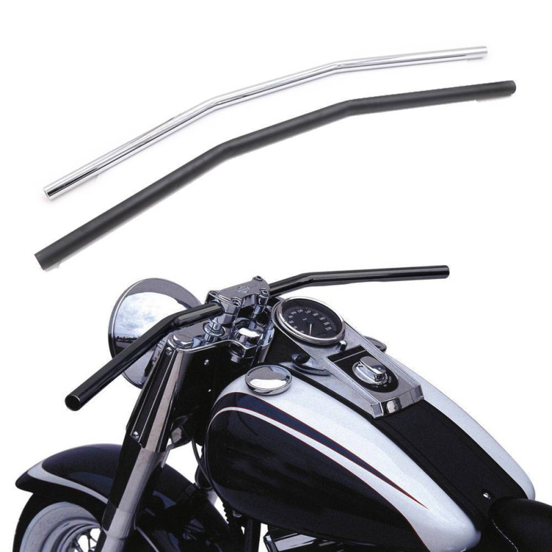 Motociklo vairo rankenos - retro modifikuotos, suderinama su GN CG125, iš plieno.