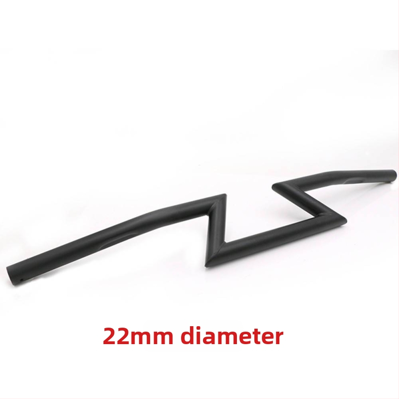 Motociklo vairo rankenos - retro modifikuotos, suderinama su GN CG125, iš plieno.