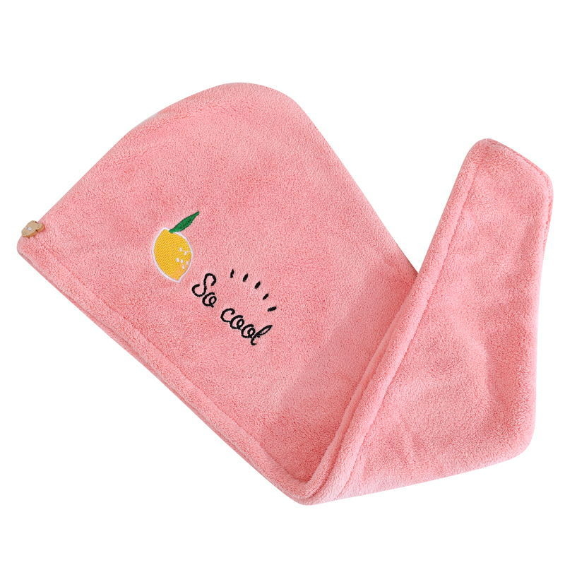 Κοραλλοφλιζέ καπέλο στεγνώματος μαλλιών με κέντημα, απορροφητικό, γρήγορο στέγνωμα, 150D νήμα, βάρος 50–79 g