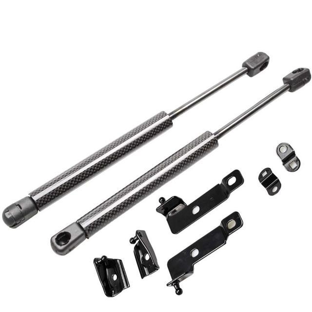 Αμορτισέρ καπό για Nissan Navara D40 – ελεύθερου τύπου συμπίεσης, διαδρομή 125 mm, απόσταση εγκατάστασης 357 mm, γεμάτο με άζωτο