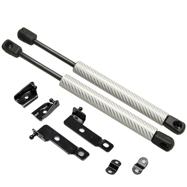 Αμορτισέρ καπό για Nissan Navara D40 – ελεύθερου τύπου συμπίεσης, διαδρομή 125 mm, απόσταση εγκατάστασης 357 mm, γεμάτο με άζωτο