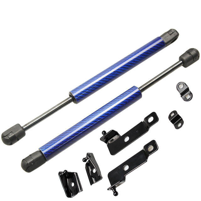 Αμορτισέρ καπό για Nissan Navara D40 – ελεύθερου τύπου συμπίεσης, διαδρομή 125 mm, απόσταση εγκατάστασης 357 mm, γεμάτο με άζωτο