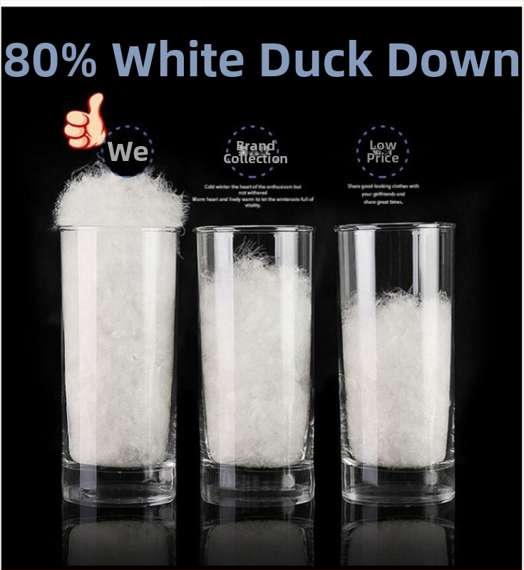 Пухено яке с пълнител бял патеши пух; пухливост 550; дебело; корейски стил; камуфлажен принт