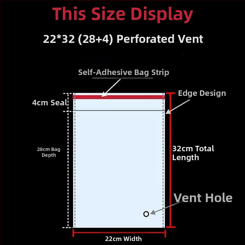 Πλαστική αυτοκόλλητη σακούλα συσκευασίας για ρούχα με εκτύπωση λογότυπου