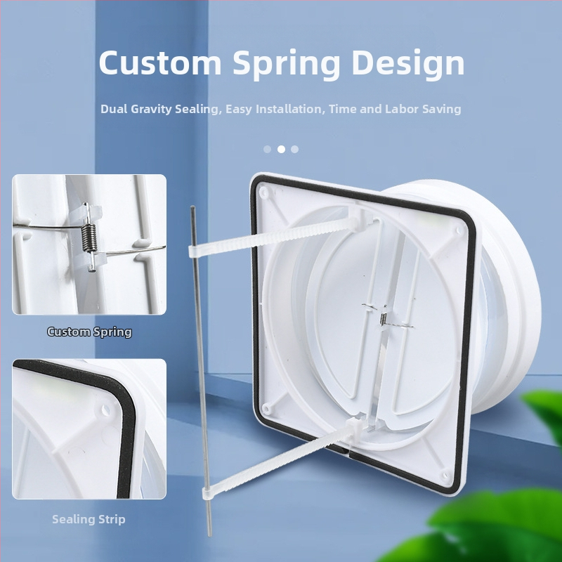 Кухненски възвратен клапан за вентилация, висок уплътнение, ABS пластмаса, еднопосочен режим