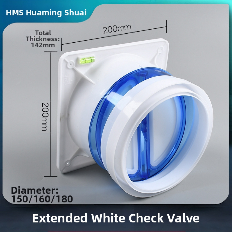 Кухненски възвратен клапан за вентилация, висок уплътнение, ABS пластмаса, еднопосочен режим