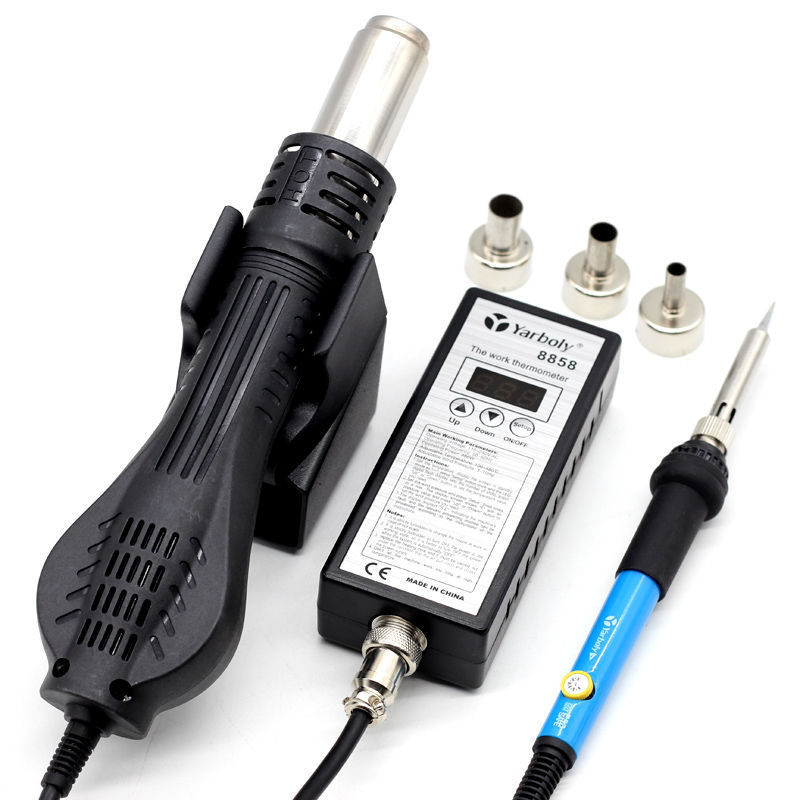 Презареждащ се горещ въздушен пистолет, преносим ръчен, цифров дисплей за температура, регулируема температура, 18–20V литиева батерия