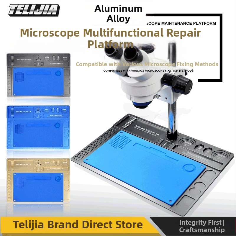 Telijia Магнитна силиконова ремонтна подложка за електроника — поддръжка на IC на дънна платка, организация на инструменти и малки винтове, мат за спояване и горещ въздух