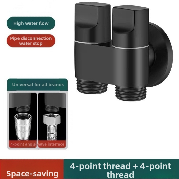 Toaletni miješalica od bakra, model 1 ulaz/2 izlaza, elektroplirani završetak, okretna ugradnja, radna temperatura 100°C