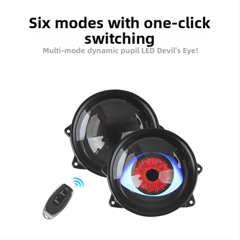 LED lukturi ar demonu acīm un modificētu lēcu, 1W, 12V, 0.3A, universāls