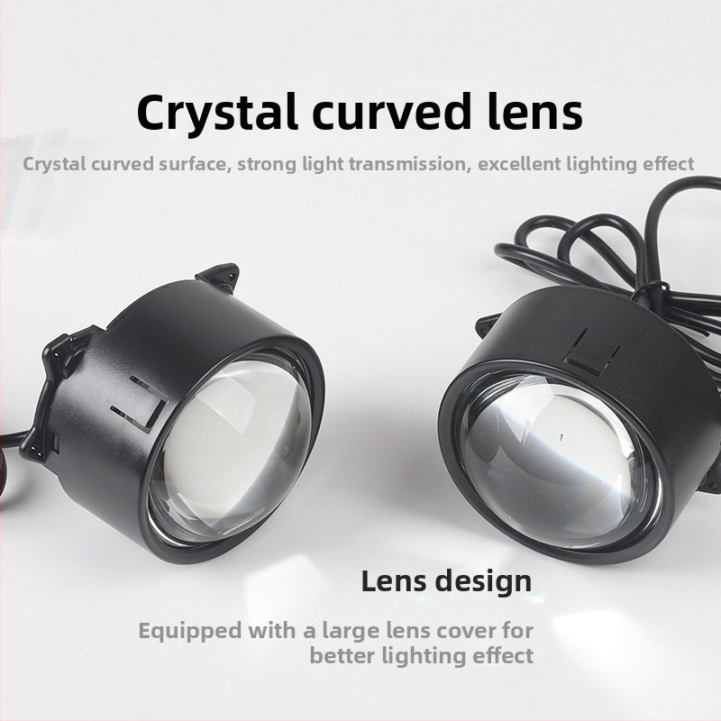 LED фарове с демонични очи и модифициран лещ, 1W, 12V, 0.3A, универсални