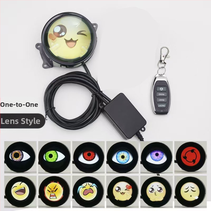 LED lukturi ar demonu acīm un modificētu lēcu, 1W, 12V, 0.3A, universāls