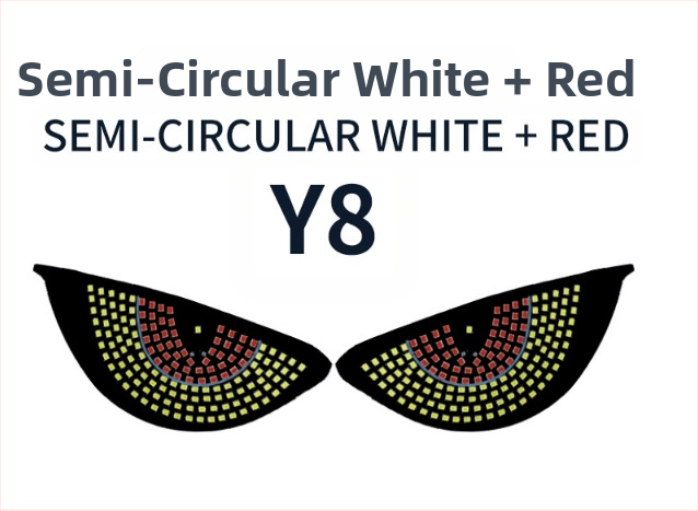 LED automa acu gaismas ar daudzveidīgiem brīdinājuma režīmiem, modelis MKS-9980, universāla saderība, interaktīvās atpakaļskata spoguļa gaismas