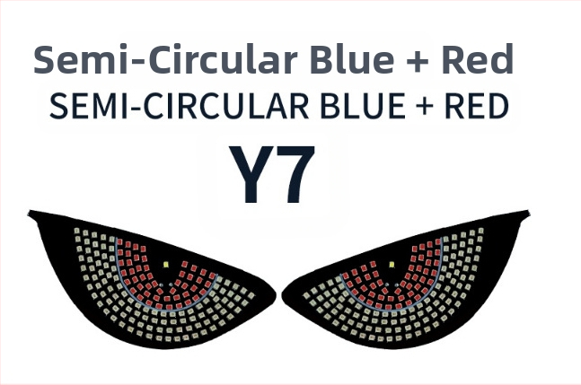 LED automa acu gaismas ar daudzveidīgiem brīdinājuma režīmiem, modelis MKS-9980, universāla saderība, interaktīvās atpakaļskata spoguļa gaismas