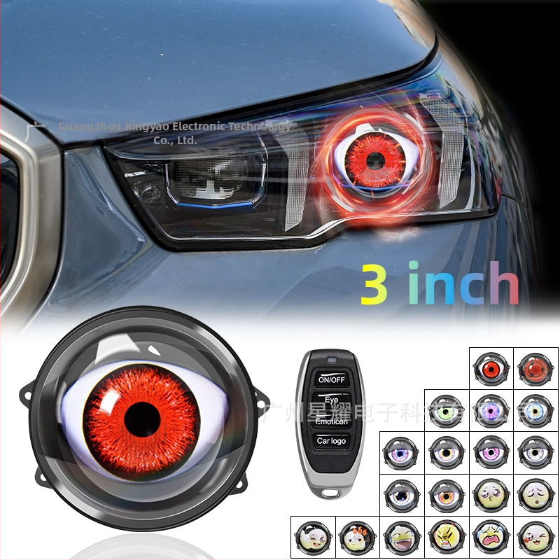 LED φανάρι κεφαλής Devil`s Eye, 10W, DC12-36V, ενσωματωμένος φακός, καθολική συμβατότητα