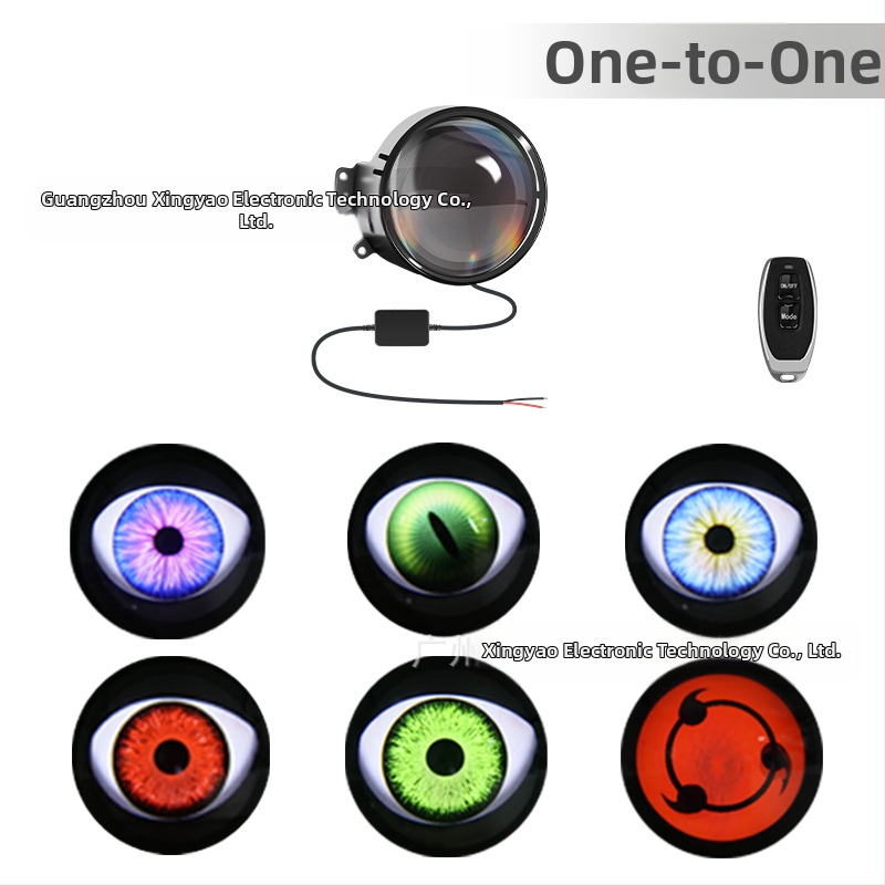 LED φανάρι κεφαλής Devil`s Eye, 10W, DC12-36V, ενσωματωμένος φακός, καθολική συμβατότητα