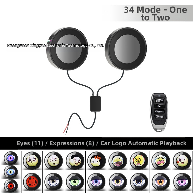 LED φανάρι κεφαλής Devil`s Eye, 10W, DC12-36V, ενσωματωμένος φακός, καθολική συμβατότητα