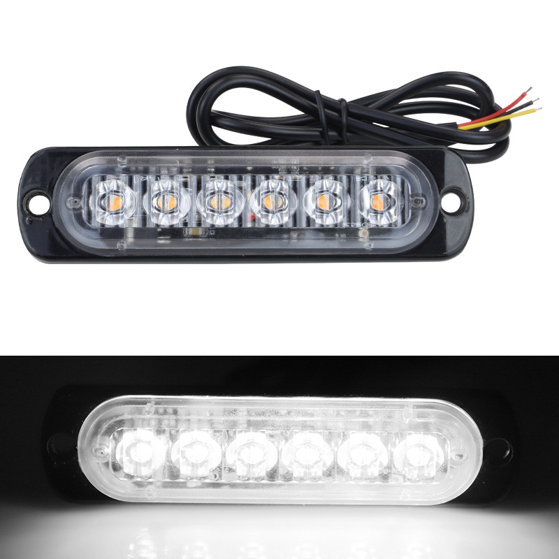 YXS LED brīdinājuma strobo gaisma kravas automašīnām un motocikliem, alumīnija korpuss, 12–24V, 20W