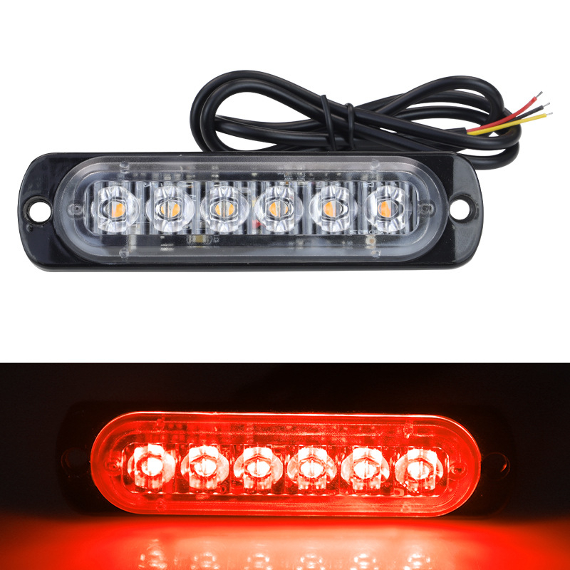 YXS LED brīdinājuma strobo gaisma kravas automašīnām un motocikliem, alumīnija korpuss, 12–24V, 20W