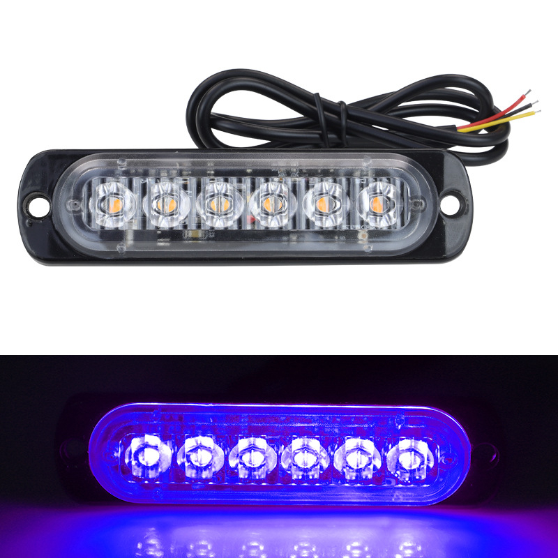 YXS LED brīdinājuma strobo gaisma kravas automašīnām un motocikliem, alumīnija korpuss, 12–24V, 20W