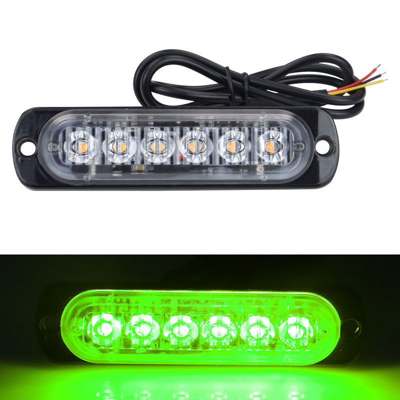 YXS LED brīdinājuma strobo gaisma kravas automašīnām un motocikliem, alumīnija korpuss, 12–24V, 20W