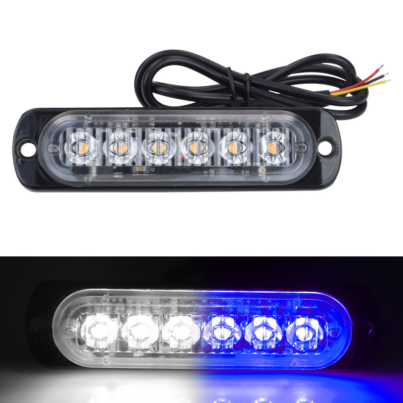 YXS LED brīdinājuma strobo gaisma kravas automašīnām un motocikliem, alumīnija korpuss, 12–24V, 20W